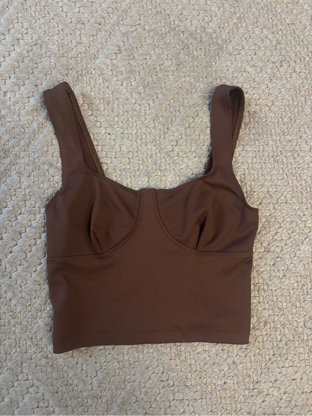 Aritzia Brown Crop Tank Top